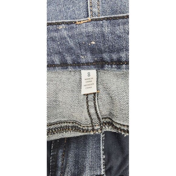 Seven7 Mid Rise Jean Shorts Women's Size 8 Medium Wash Denim - Picture 4 of 6